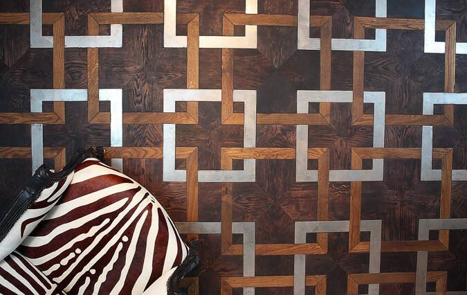 Parquet-oak-metal-industrial