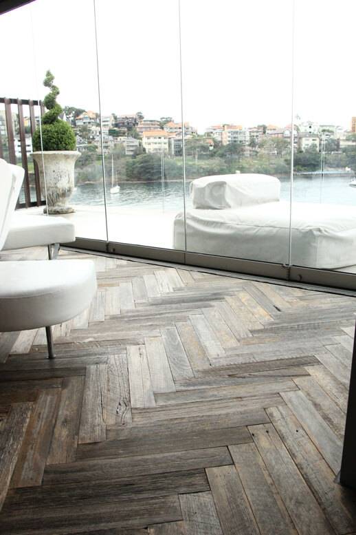 Recycled fence palings grey oil