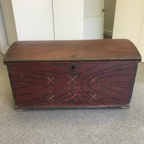 Bridal chest dated 1866