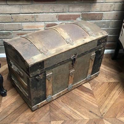 Old and dusty trunk