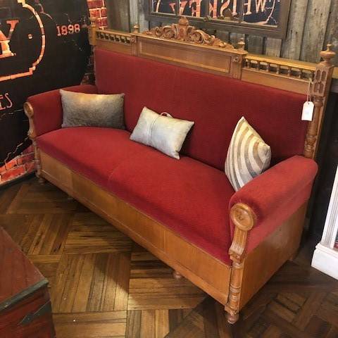 Oak Sofa with high back