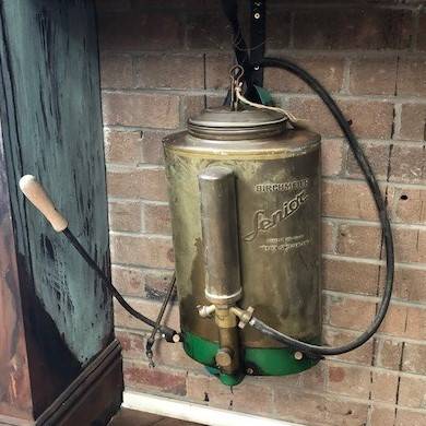 Old plantsprayer in brass